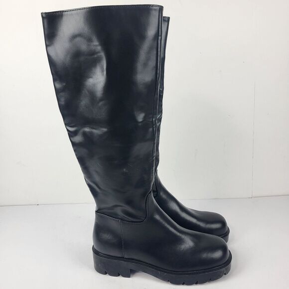 Nine West Women's Zip Up Knee High Fashion Boots Black Size 7.5M - Picture 8 of 16